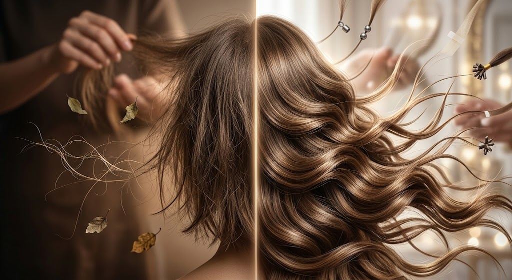از موی کوتاه تا گیسوی کمند در یک روز؛ راهنمای کامل اکستنشن مو